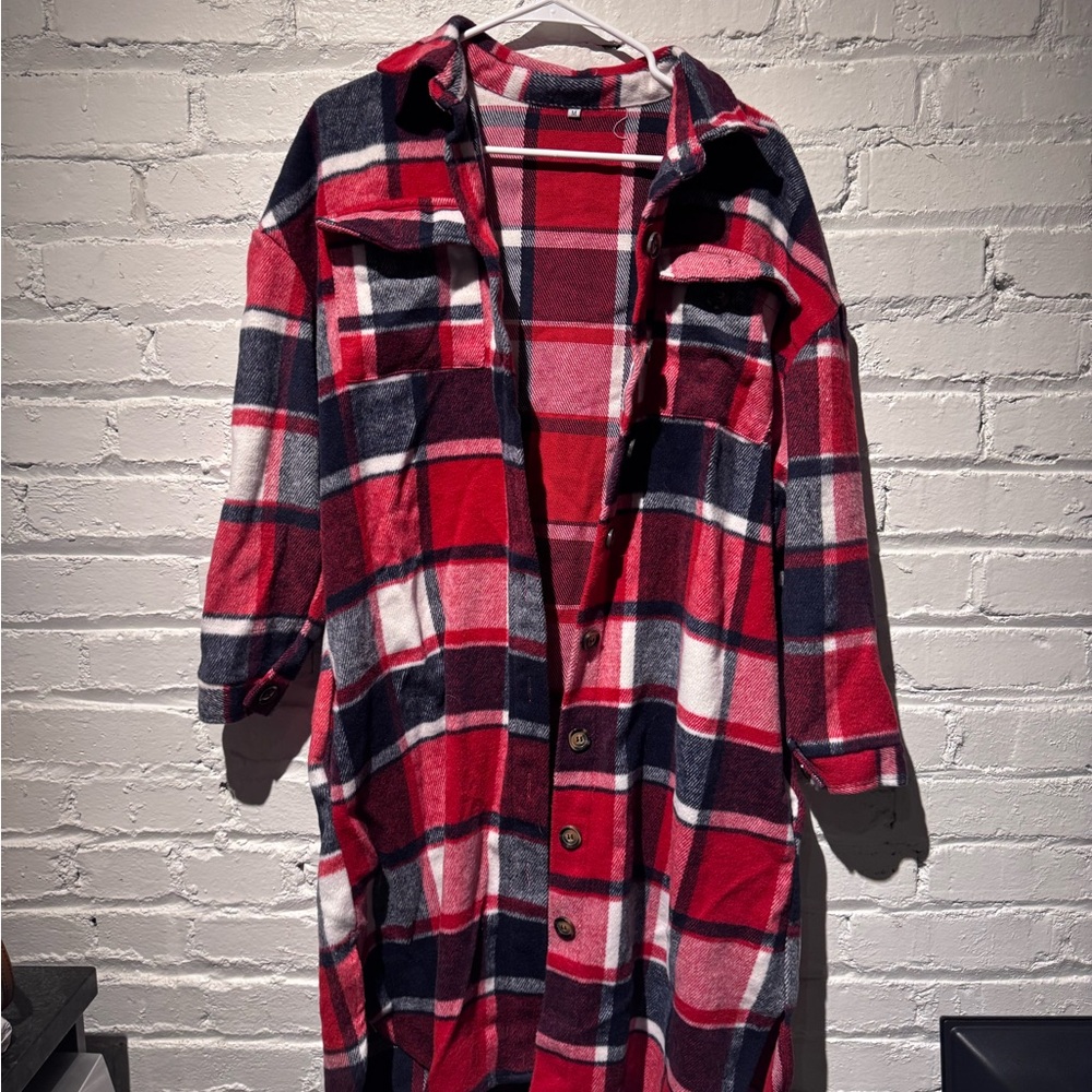 Multi colored flannel